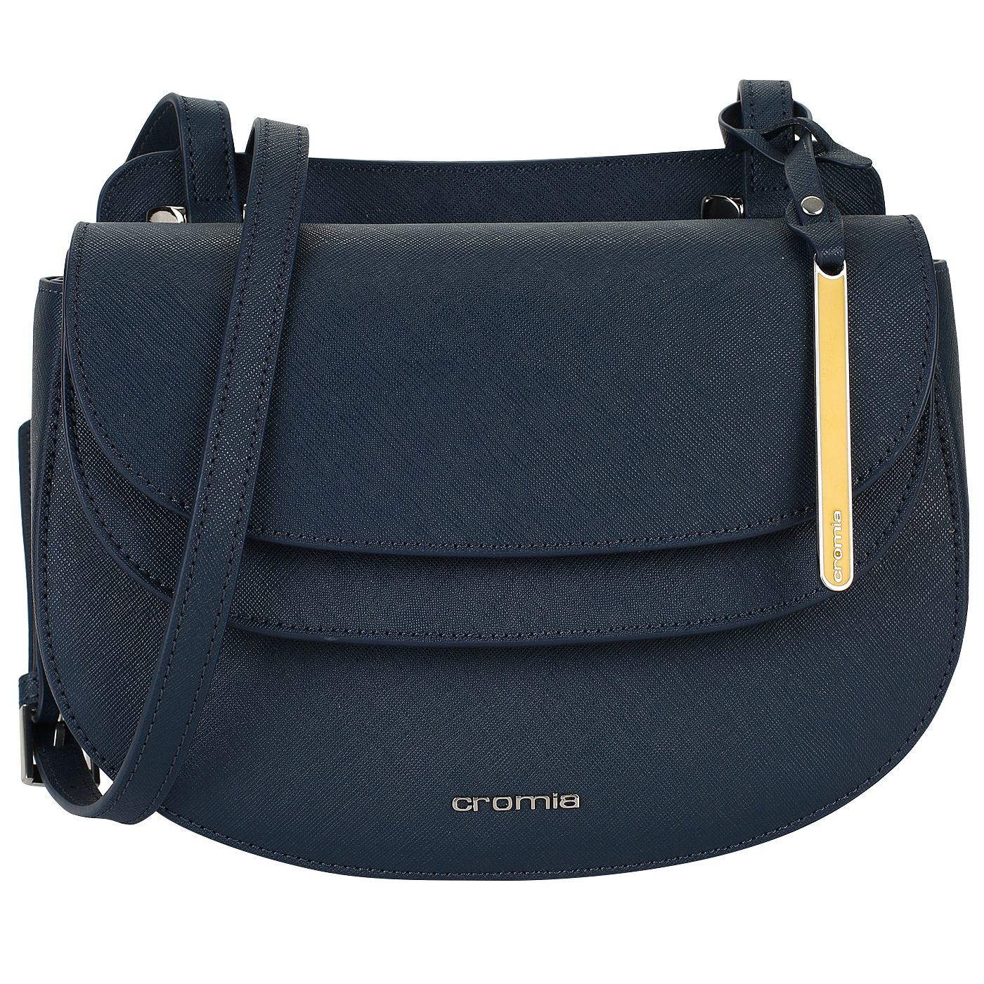 Cromia Сафьяновая женская сумочка-седло