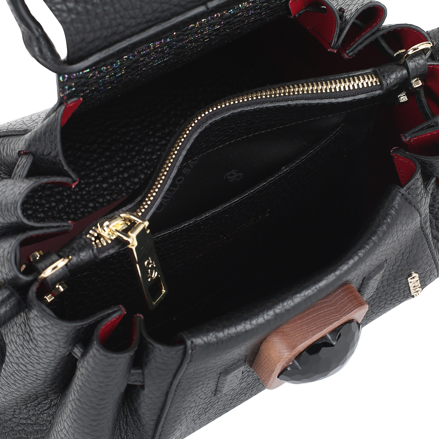 Мягкая кожаная сумка Carlo Salvatelli Cervino