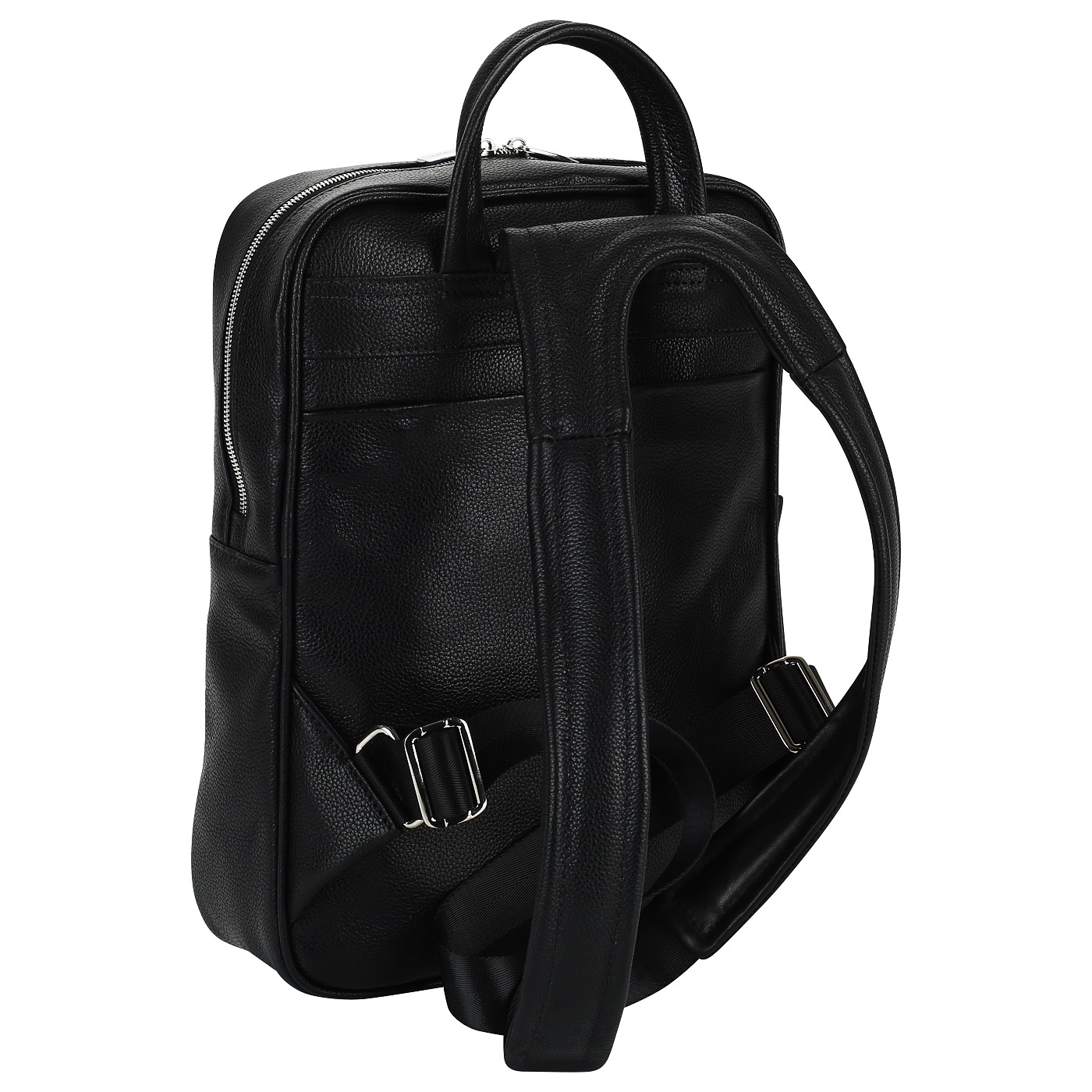 Кожаный мужской рюкзак на двойной молнии Stevens 