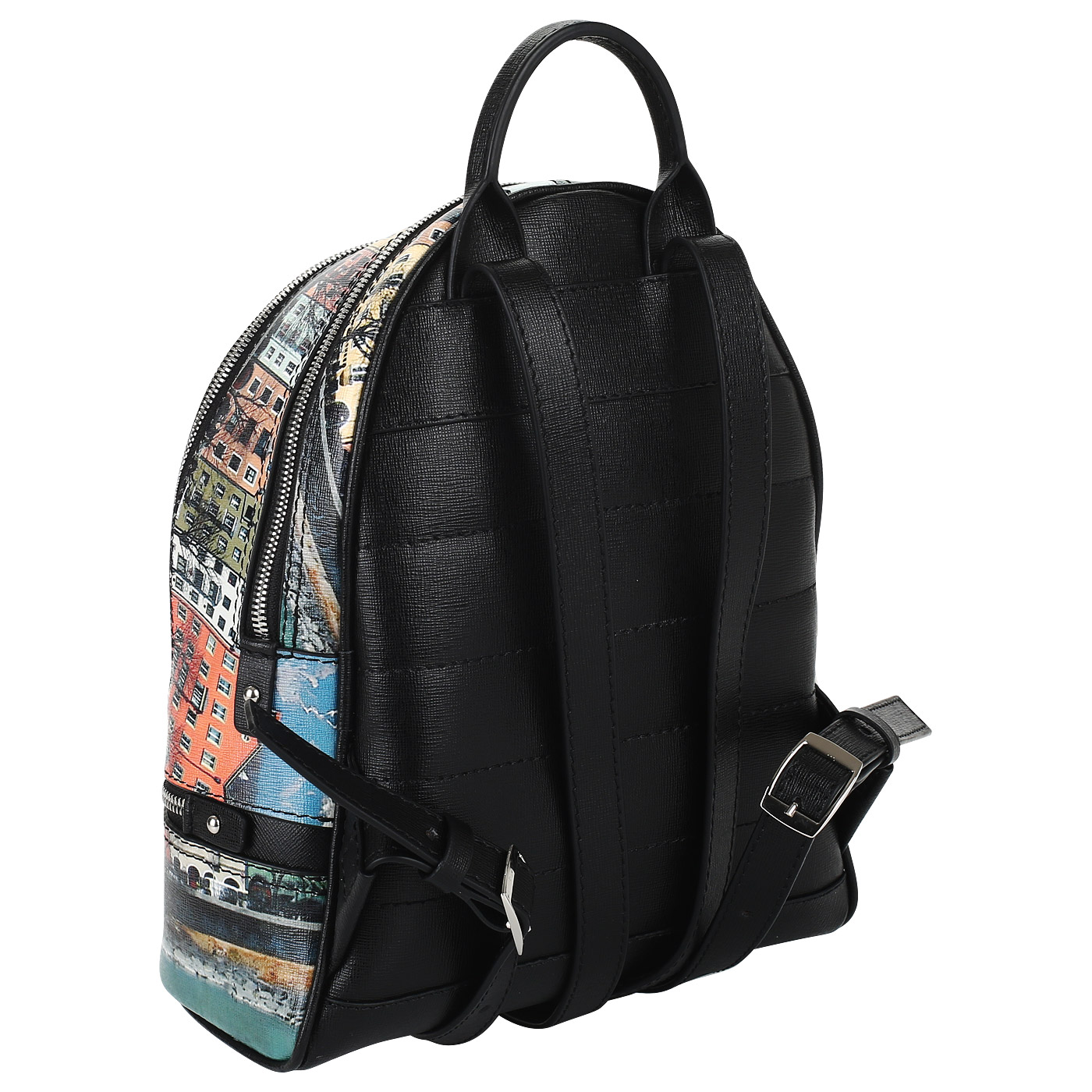 Сафьяновый рюкзак с принтом Chatte 