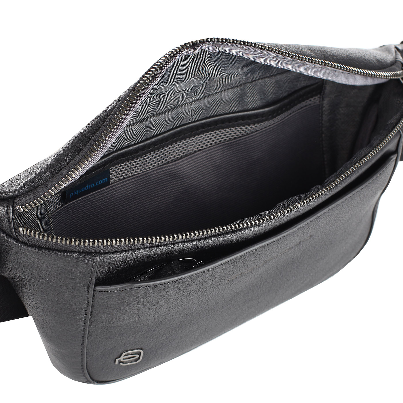 Кожаная поясная сумка Piquadro Black square