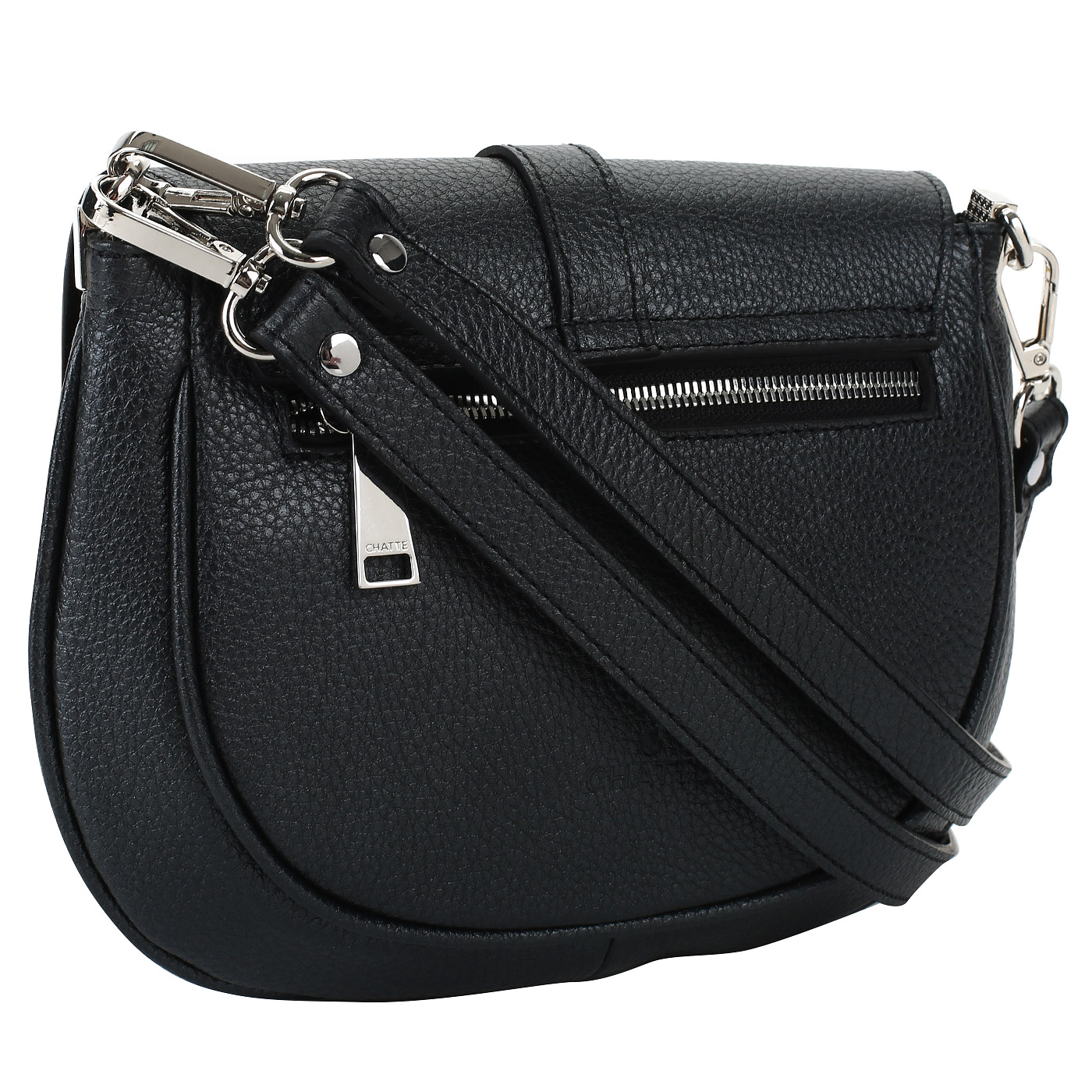 Кожаная сумочка с откидным клапаном Chatte 