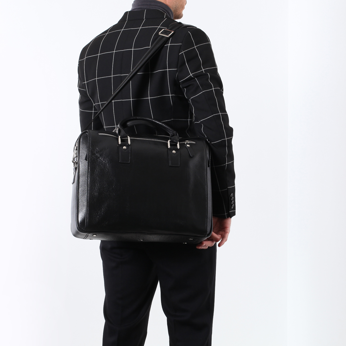 Деловая сумка из мягкой кожи Stevens 