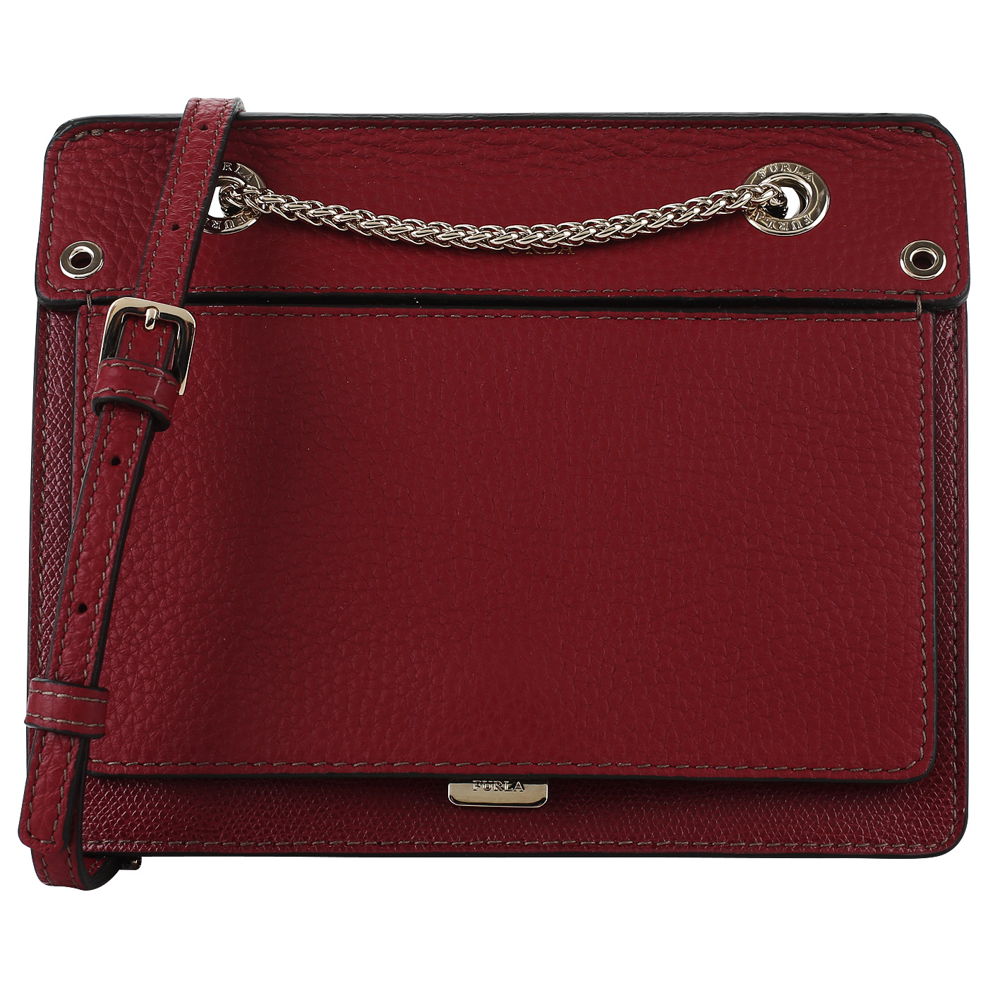 Furla Тисненая кожаная сумочка