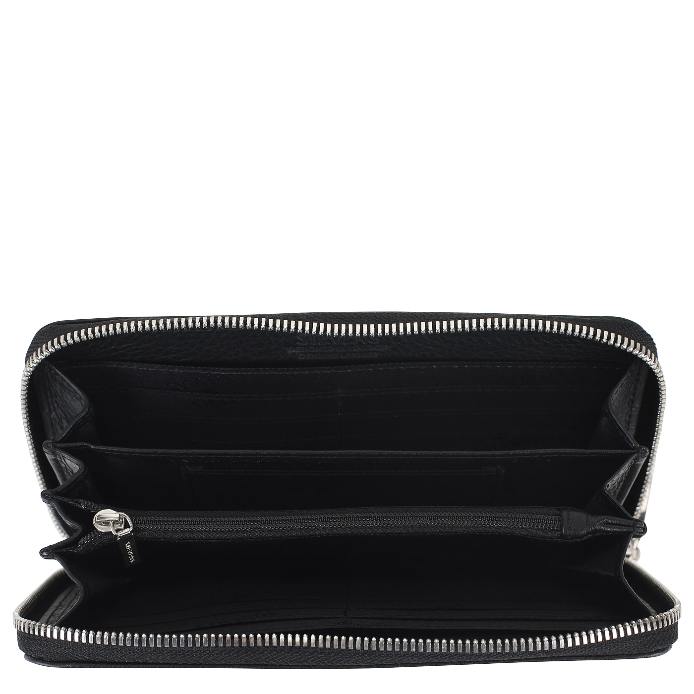 Кожаное портмоне на молнии Stevens 