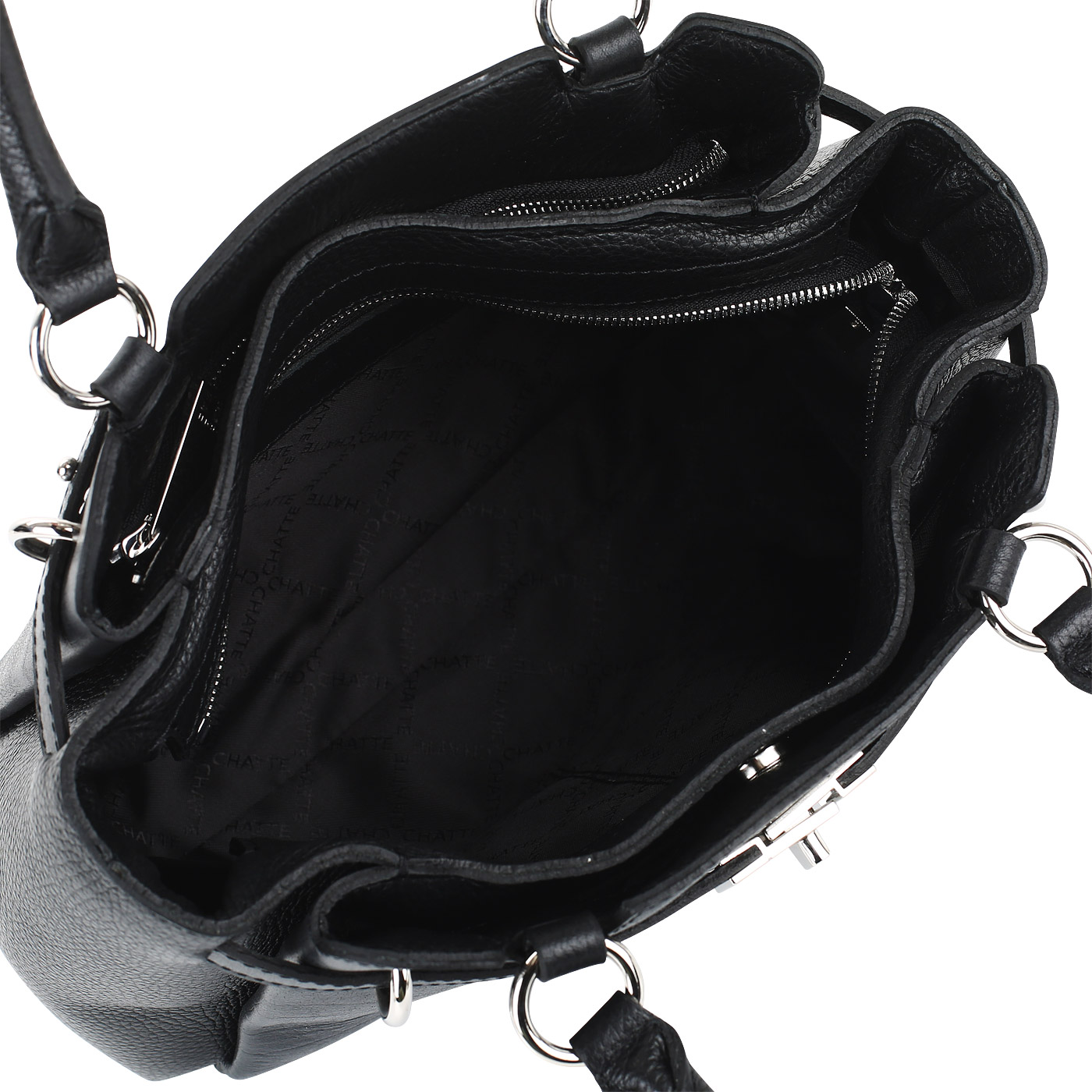 Сумка из комбинированной кожи Chatte 