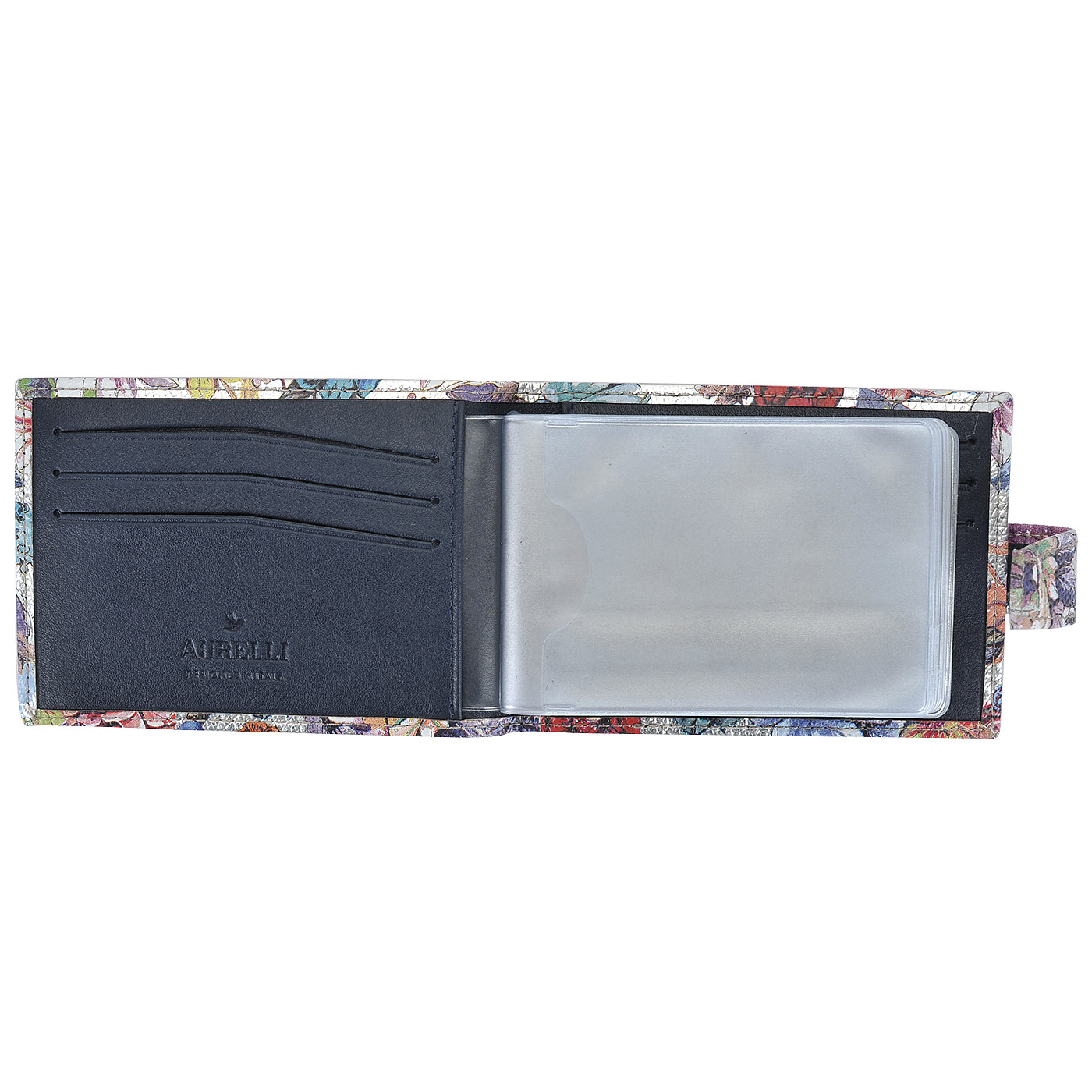 Кожаная визитница Aurelli Luna fiore