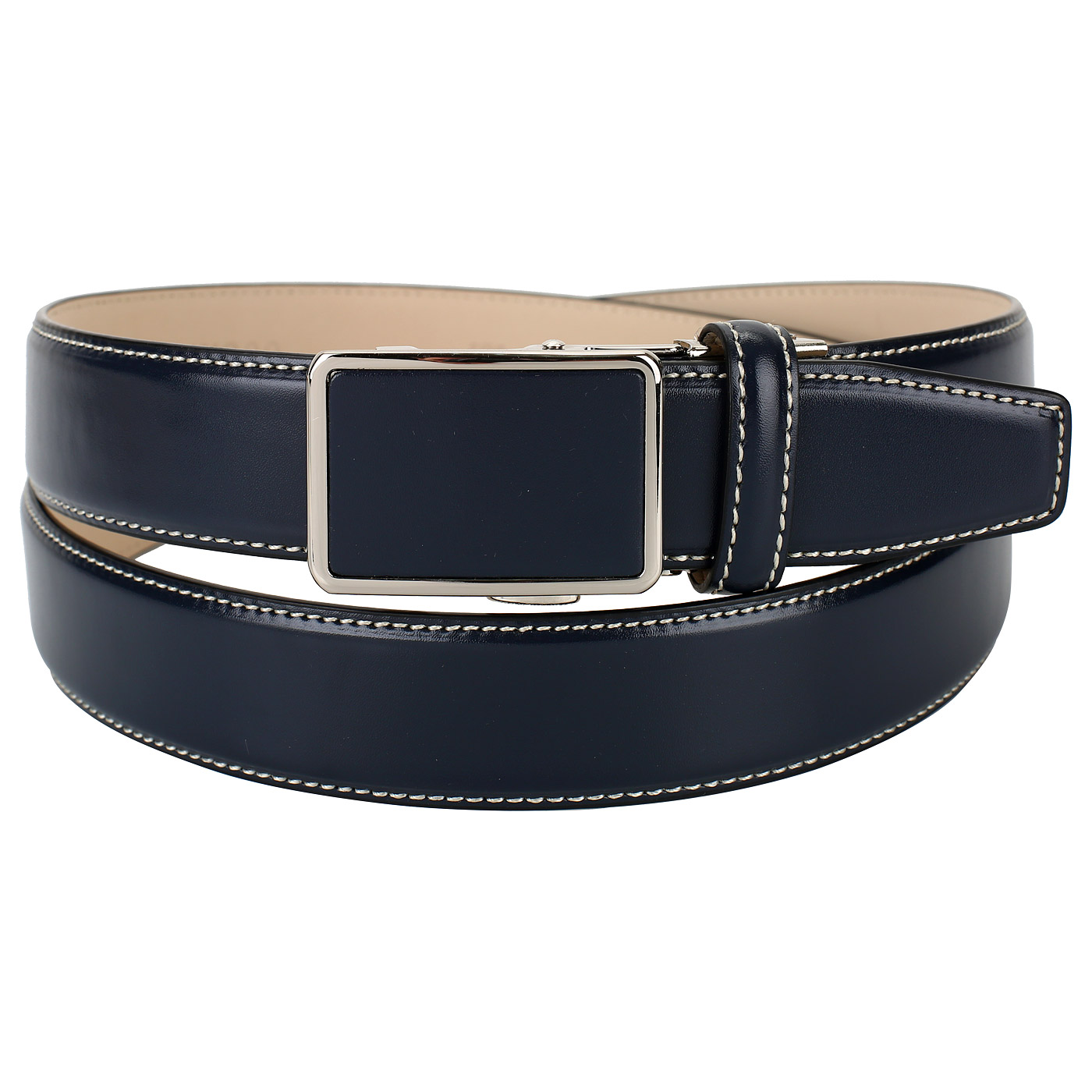 Anthoni Crown Синий кожаный ремень