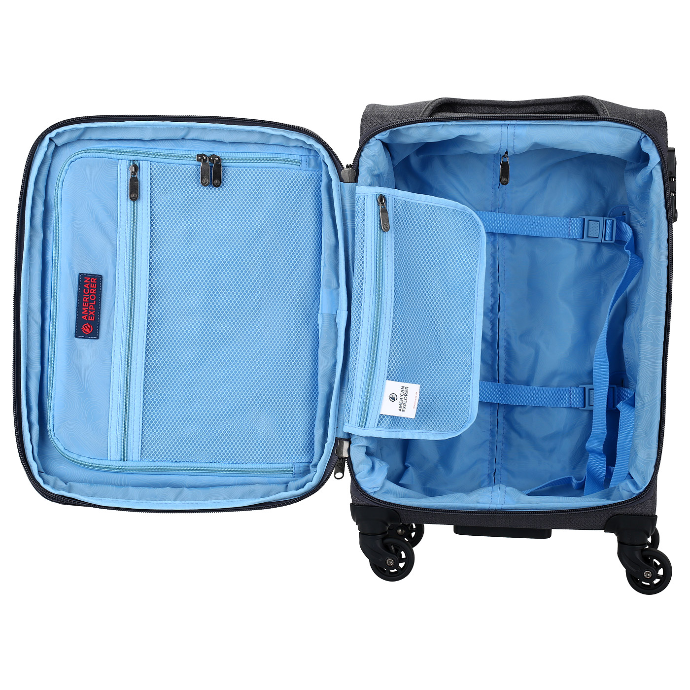 Чемодан маленький S тканевый American Explorer Boone