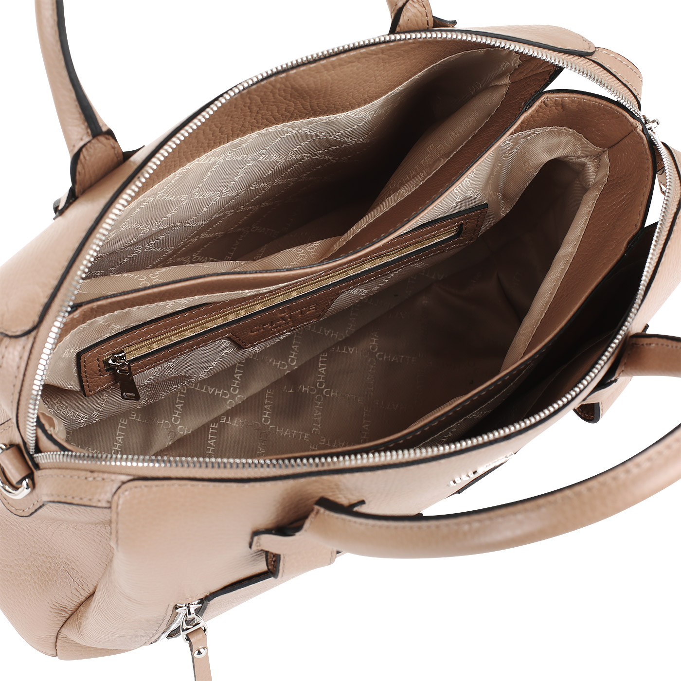 Сумка из мягкой зернистой кожи Chatte Marseille