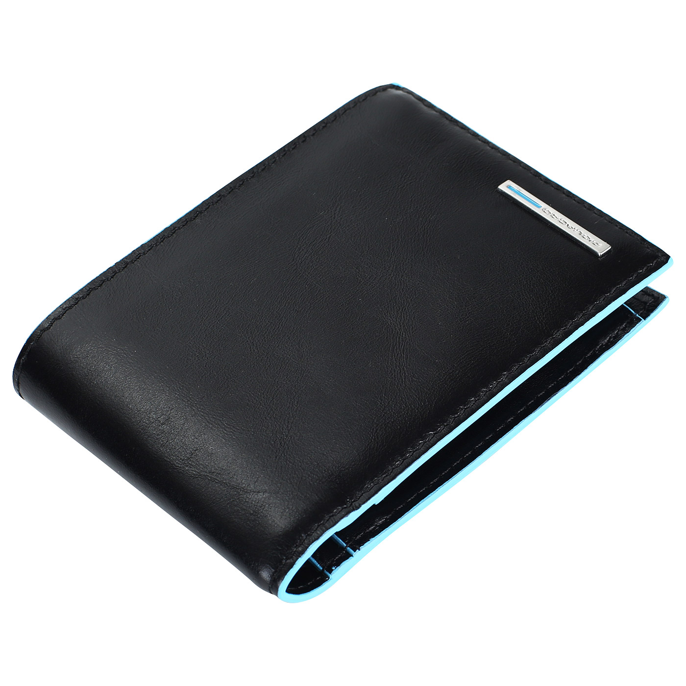 Мужское портмоне из гладкой кожи Piquadro Blue square