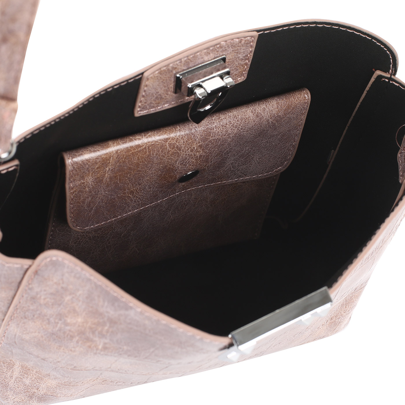 Сумка с отделкой под крокодила Dispacci 