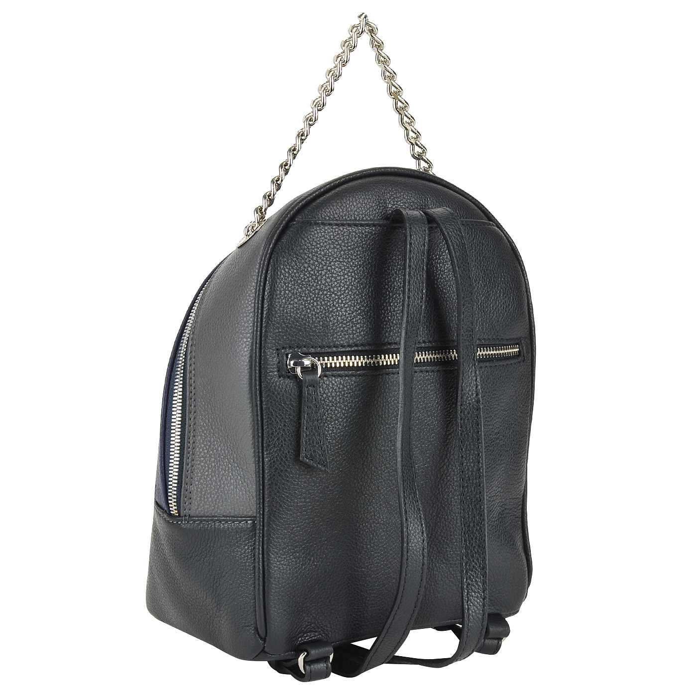 Маленький кожаный рюкзак с цепочкой Marina Creazioni 