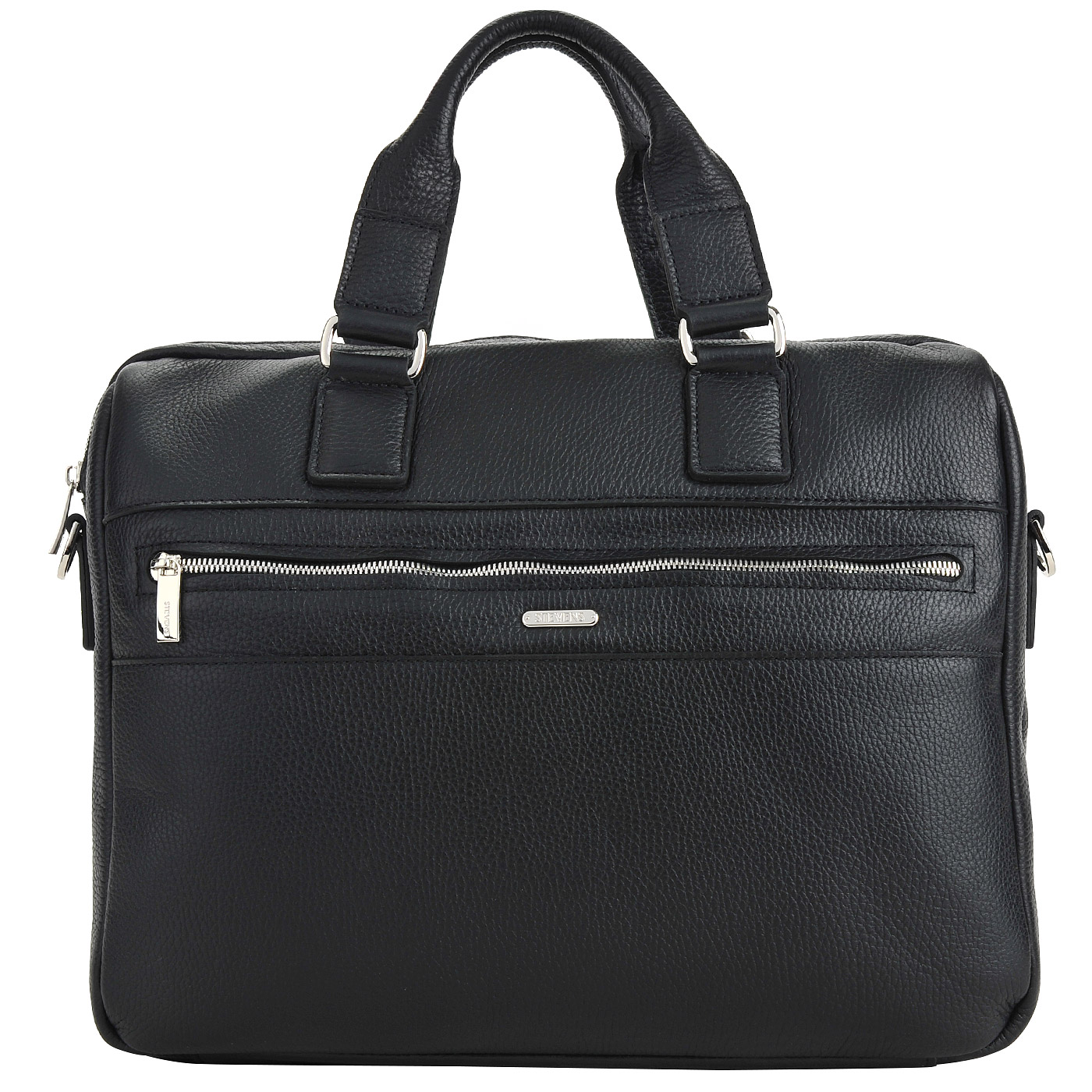 Stevens Вместительная мужская деловая сумка из натуральной кожи