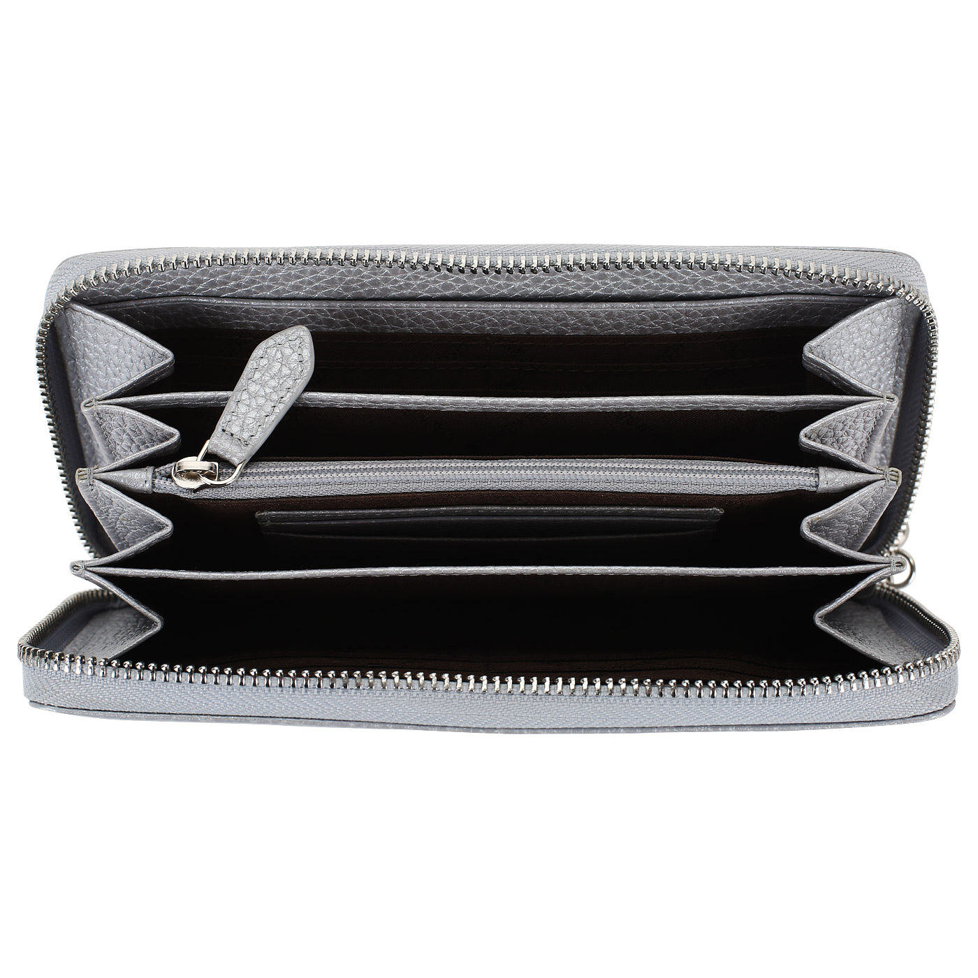 Серебристое портмоне из кожи Braun Buffel Ascoli