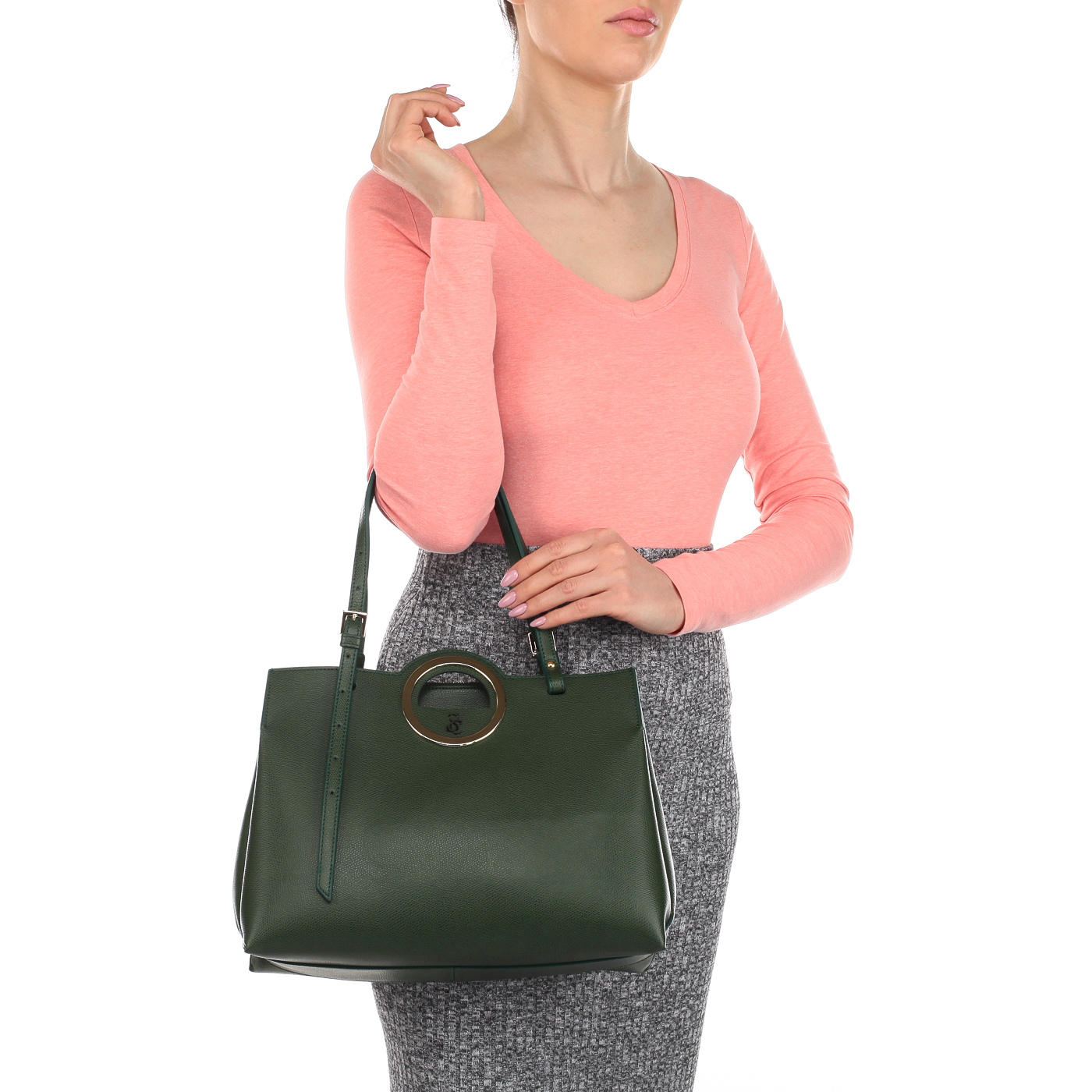 Женская сумка с тремя отделами Carlo Salvatelli Lord