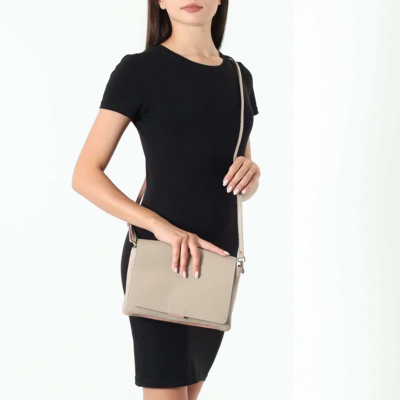 Сумка через плечо с тремя отделениями Bruno Rossi 