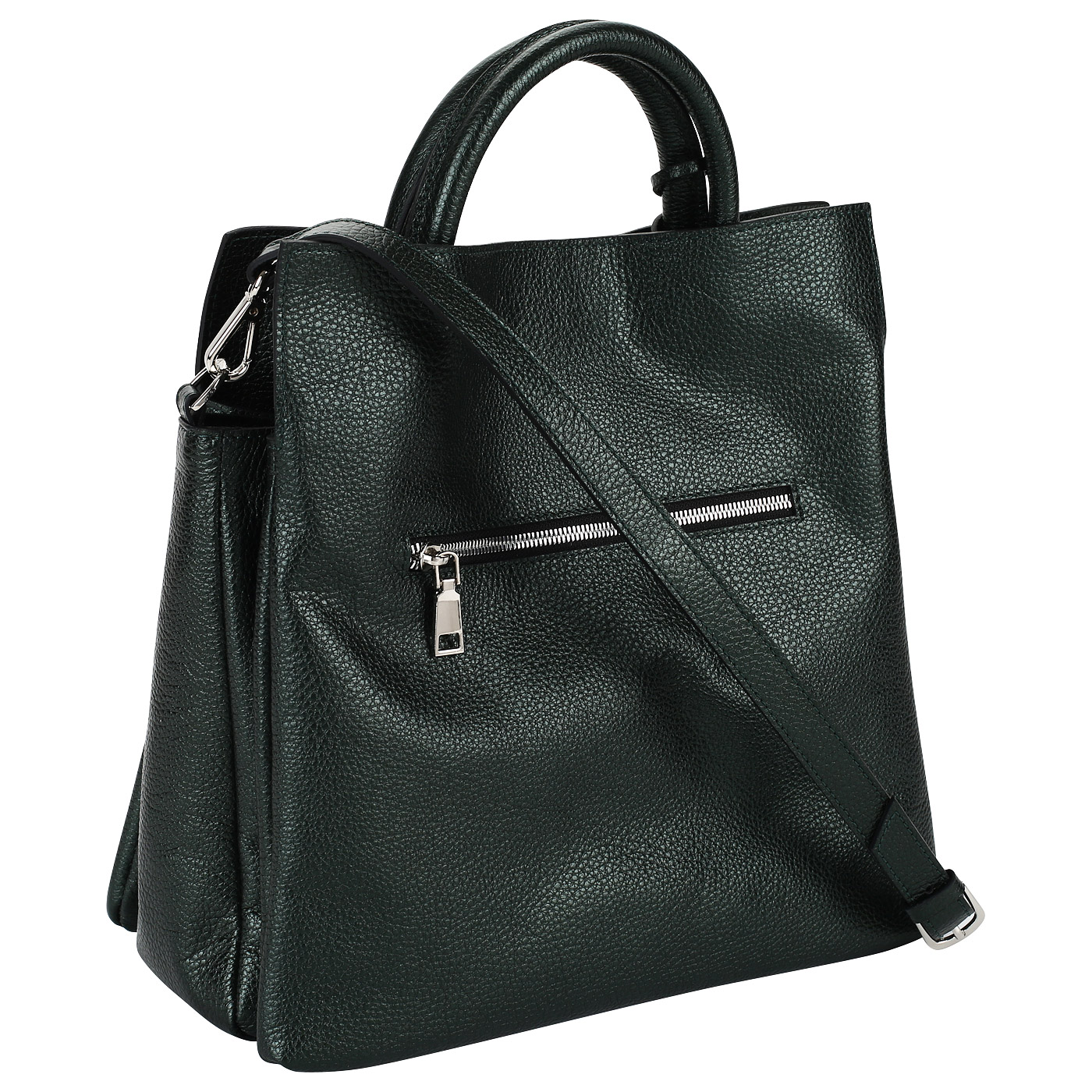 Женская сумка из металлизированной кожи Chatte 