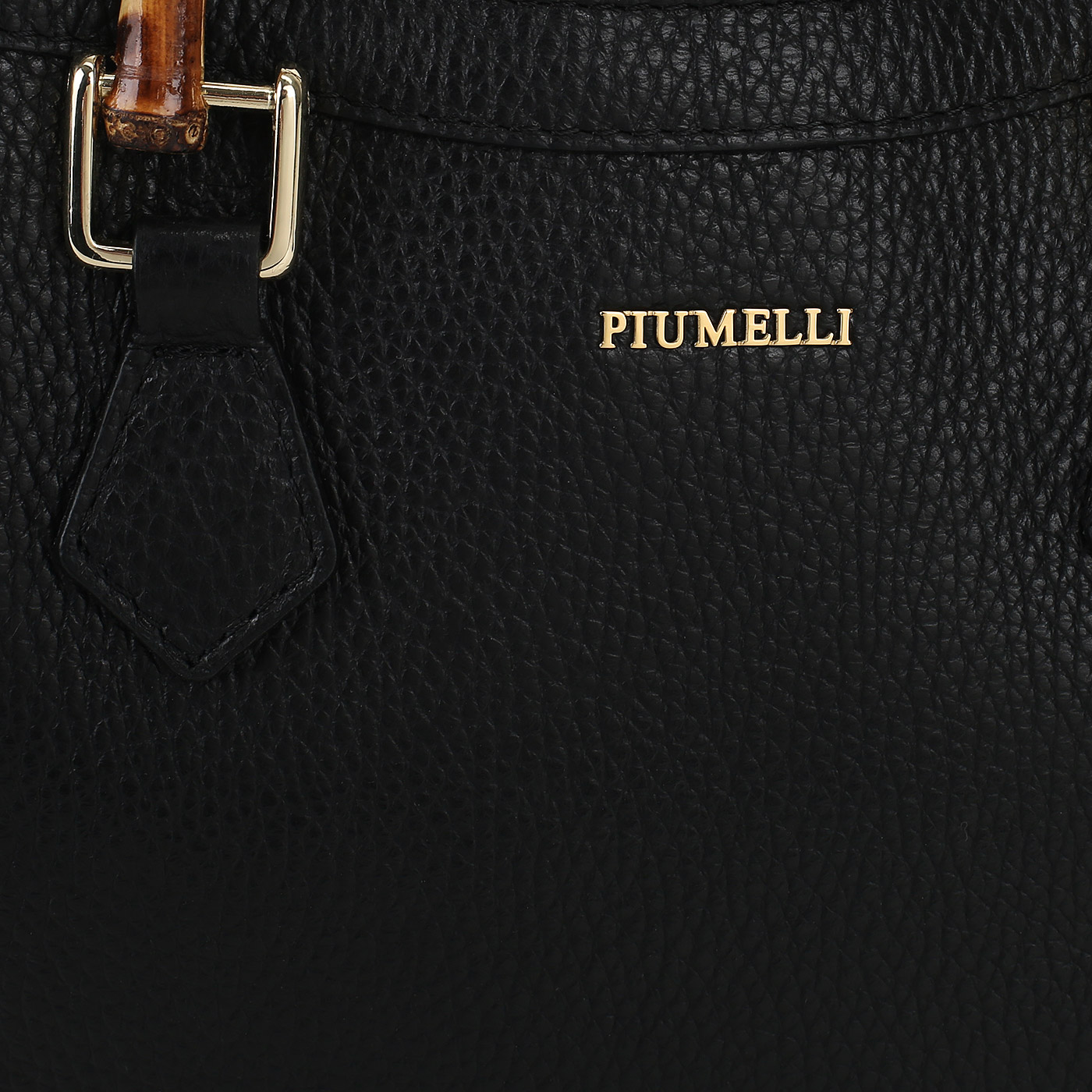 Кожаная сумка с бамбуковыми ручками Piumelli Aira