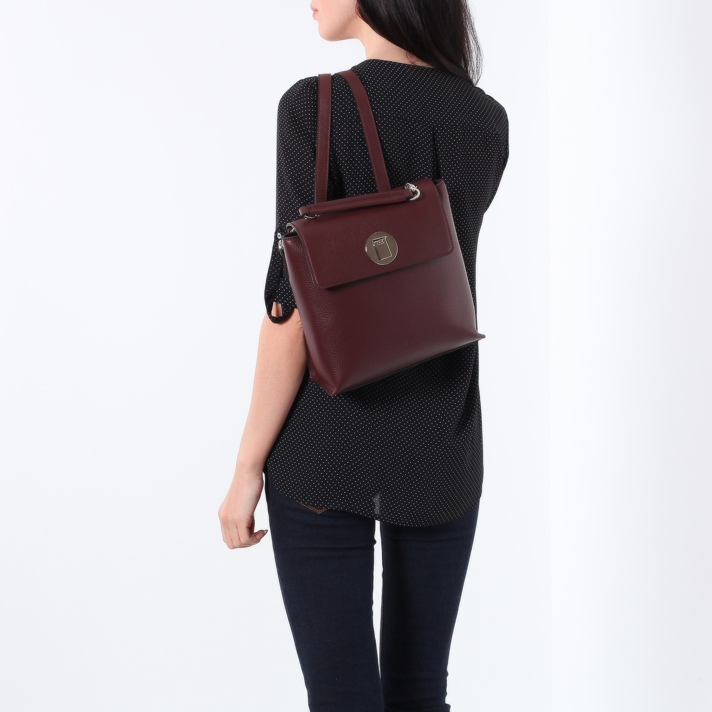 Рюкзак из зернистой кожи Chatte 