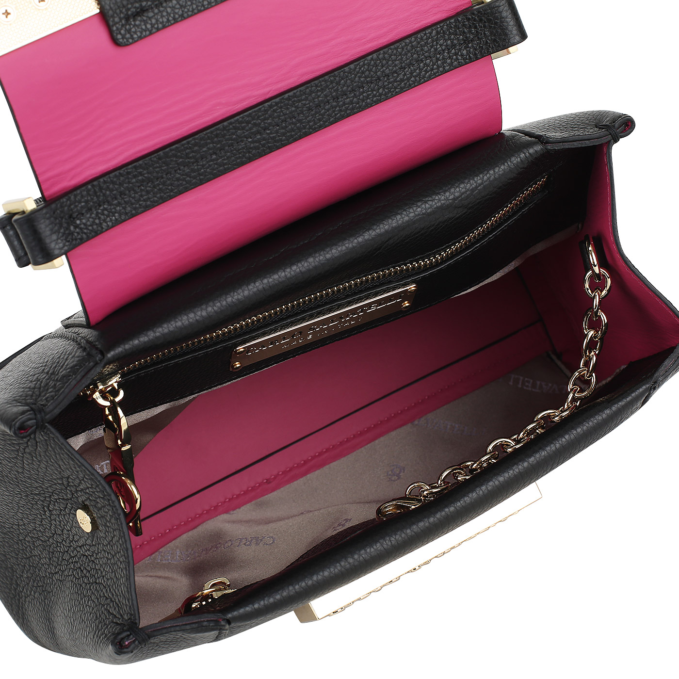 Кожаная сумка Carlo Salvatelli Diamante gemma