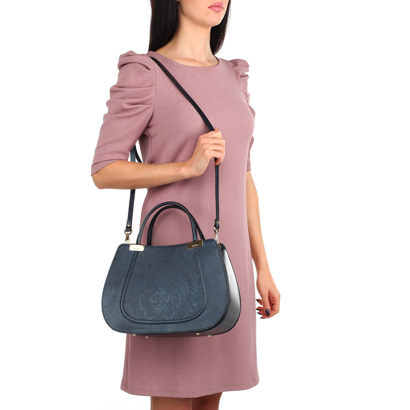 Тисненая сумка на молнии Ripani Califfa