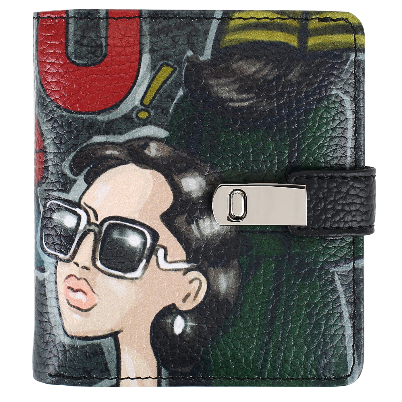 Curanni Портмоне складное с принтом