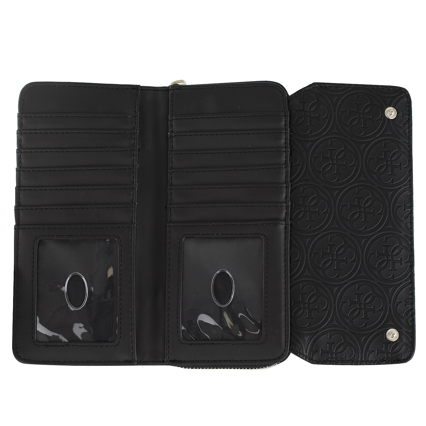 Черный кошелек Guess Heritage Pop