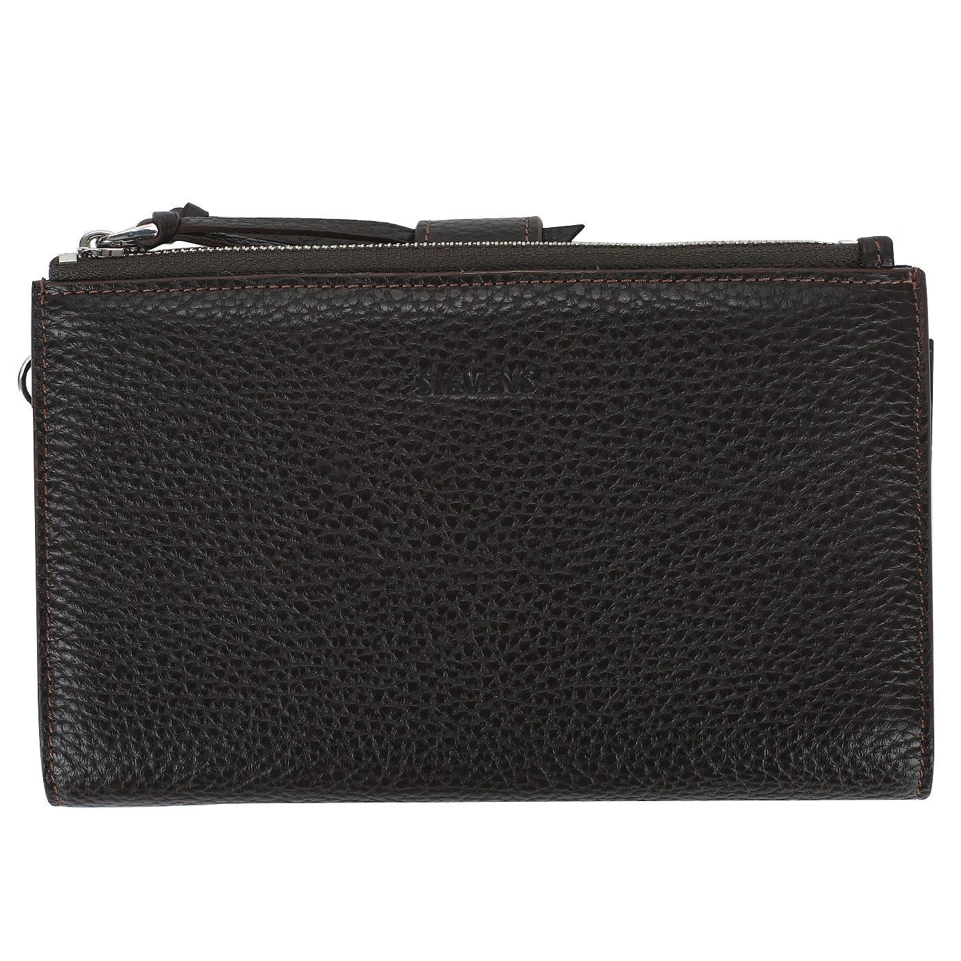 Stevens Сумка-визитка из коричневой кожи