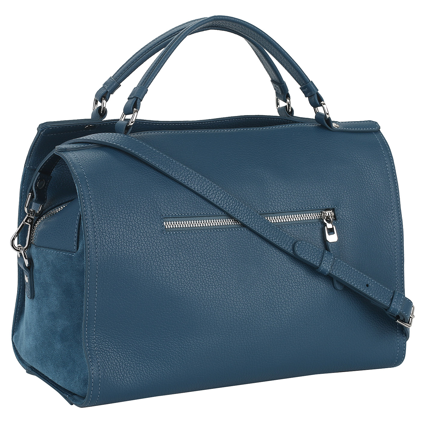 Сумка из мягкой кожи и замши Aurelli 