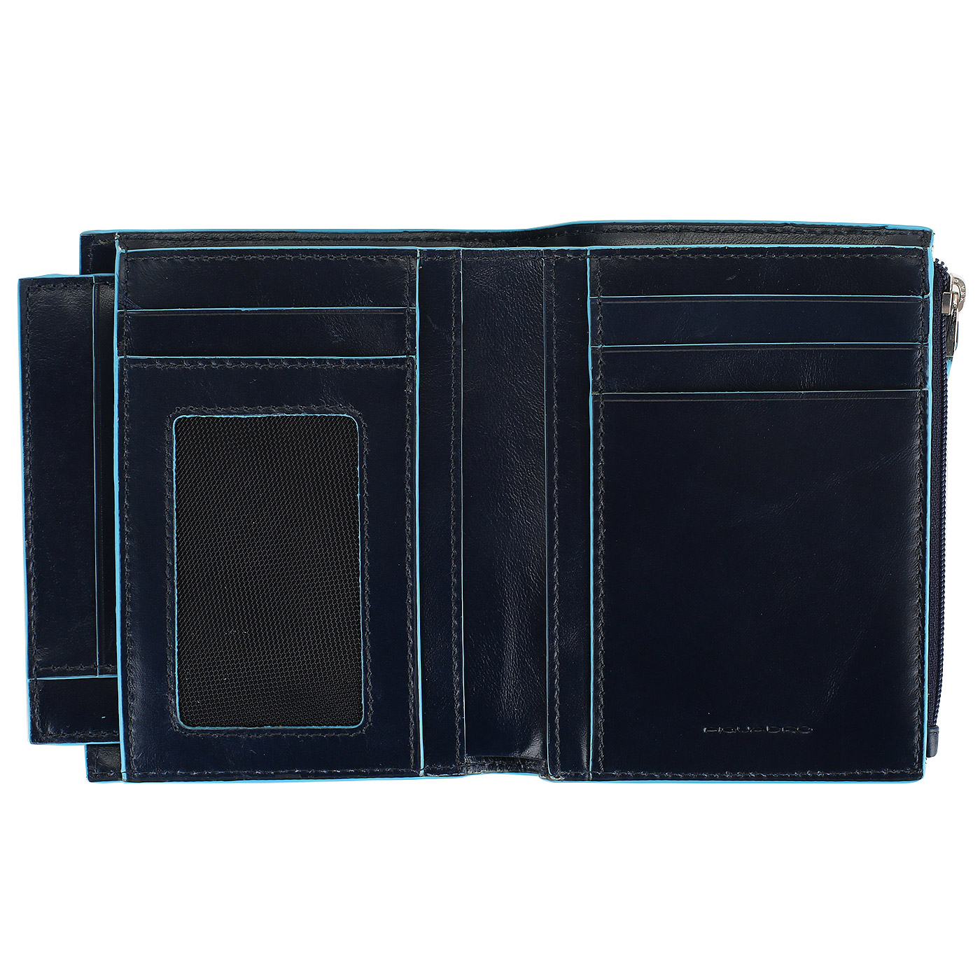 Портмоне из гладкой кожи Piquadro Blue square