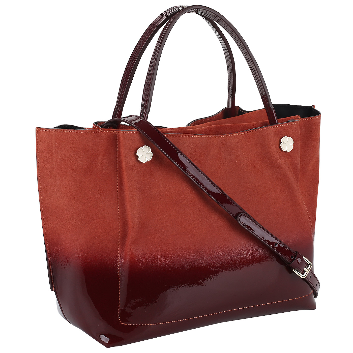 Сумка из натуральной кожи и замши Carlo Salvatelli Sorrento