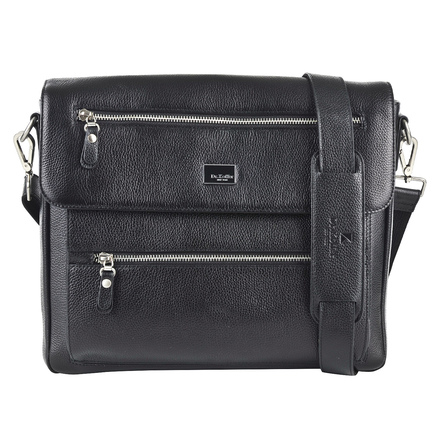 Мужская кожаная сумка через плечо Dr. Koffer 