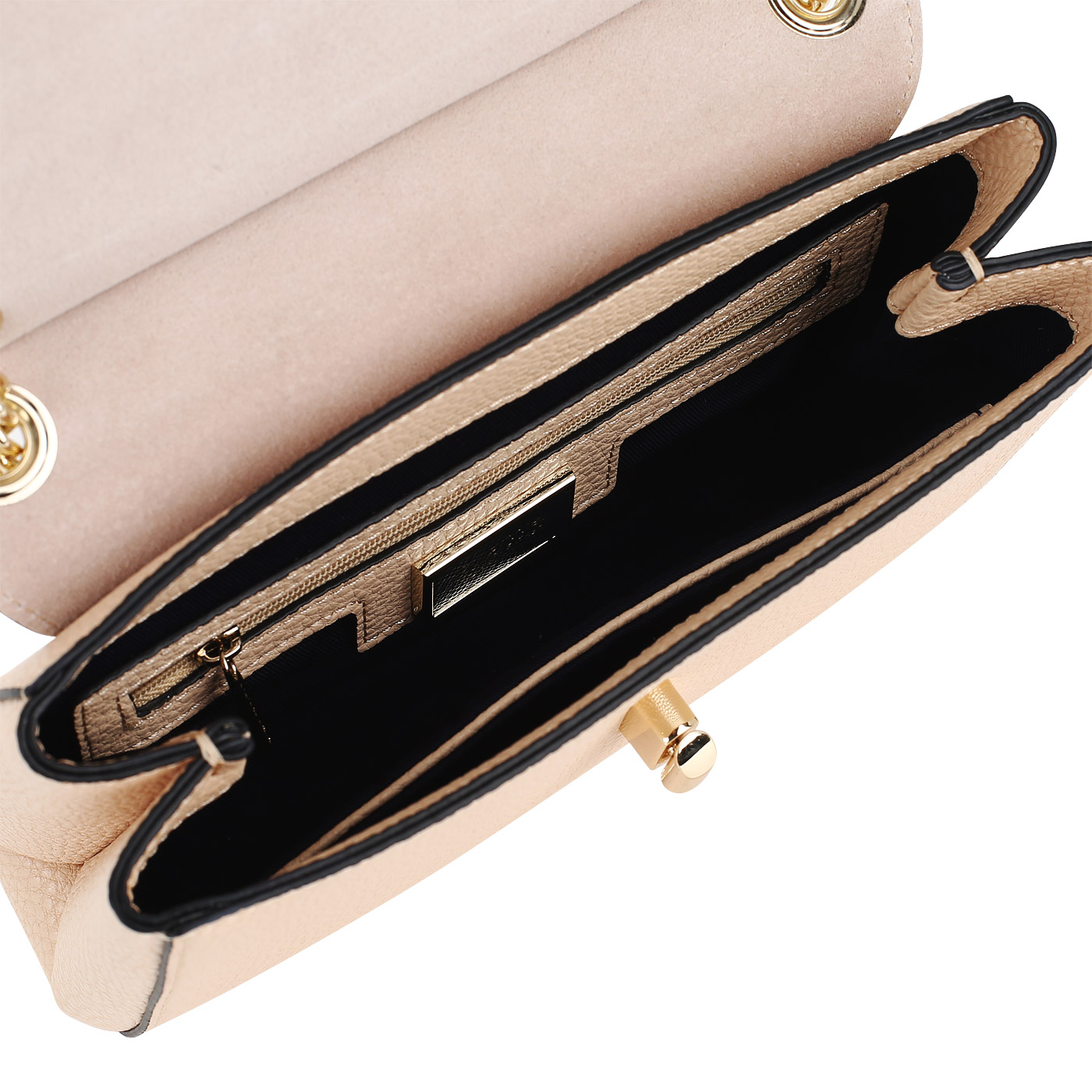 Кремовая сумка с плечевой цепочкой Cromia Mina