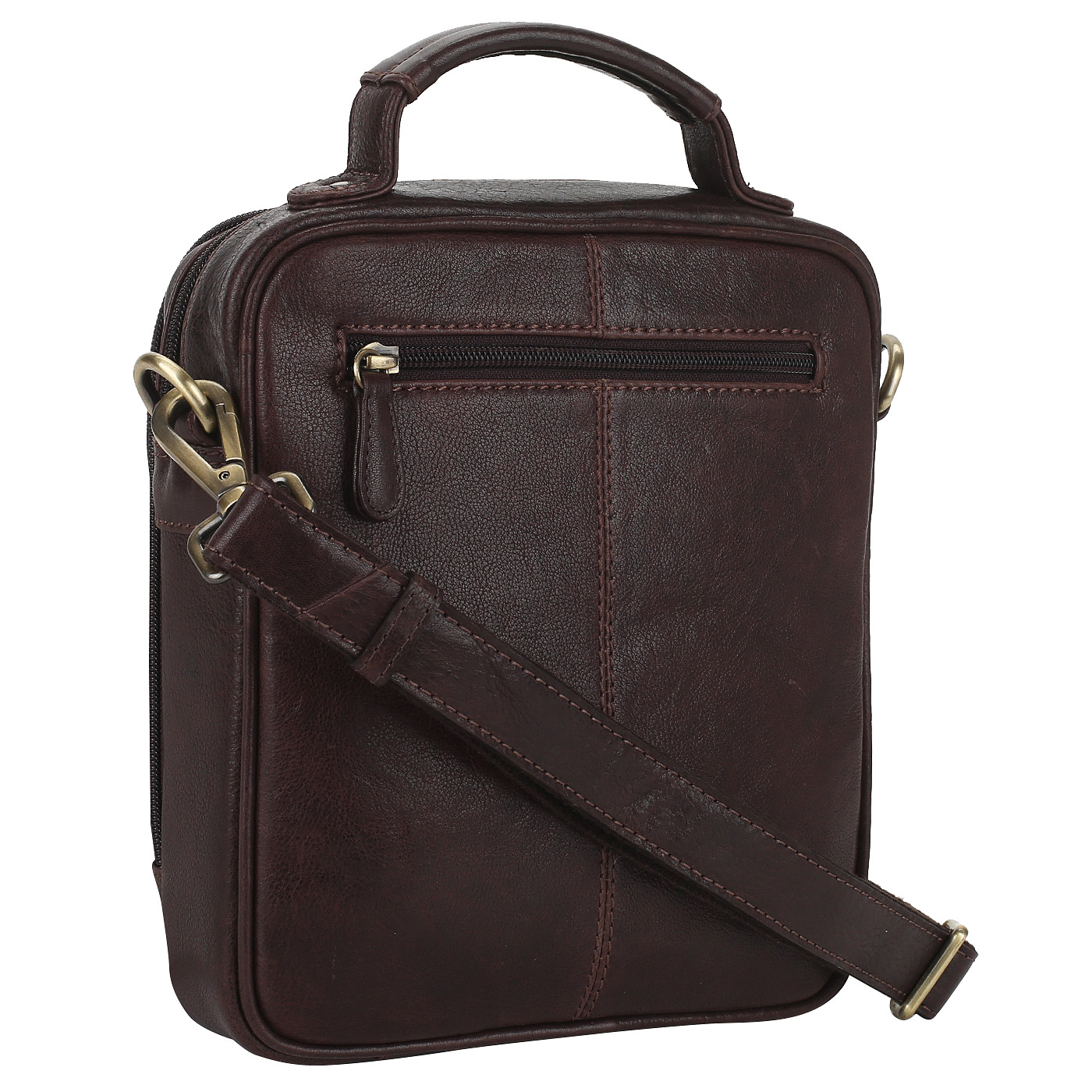 Компактная кожаная сумка Dr. Koffer 