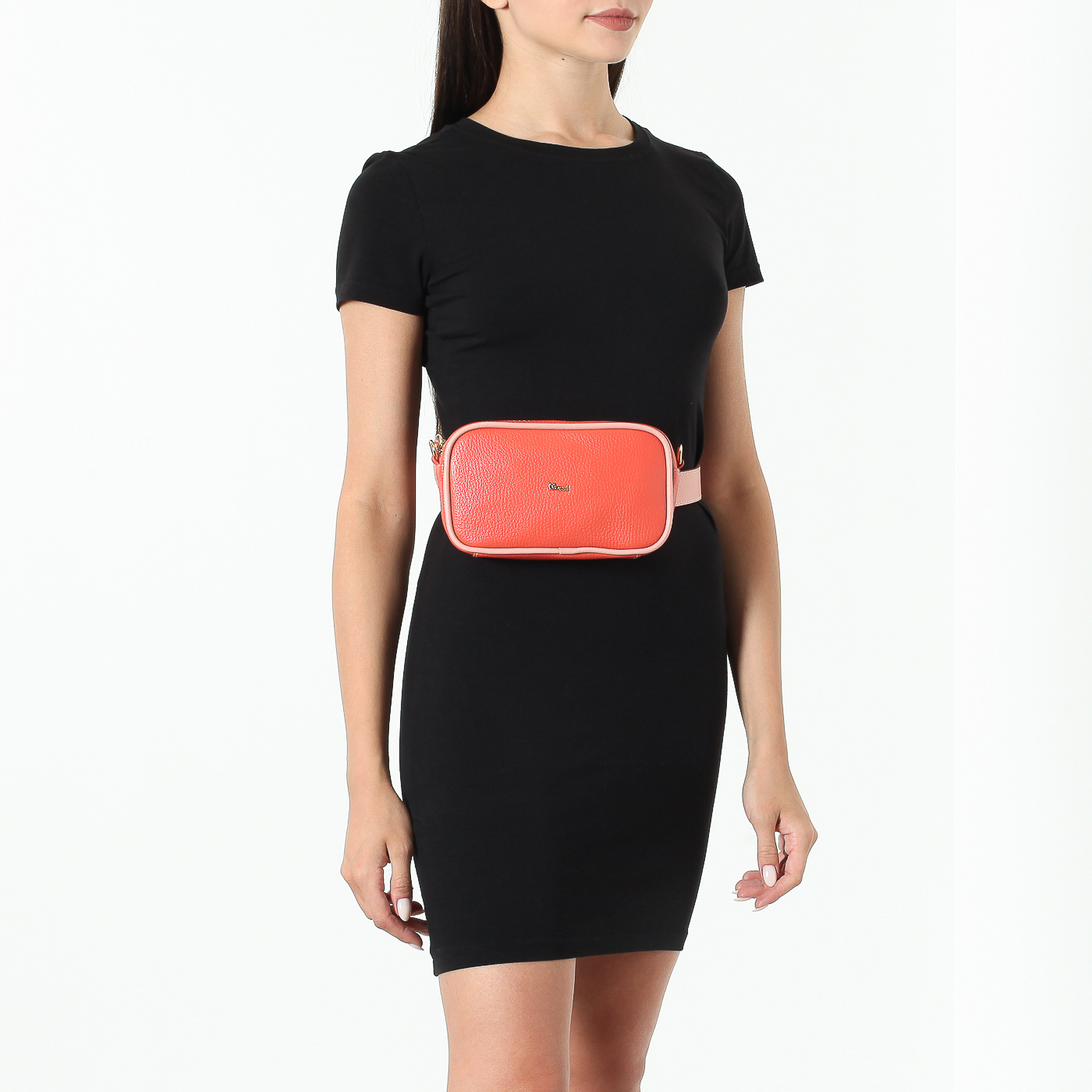 Зернистая поясная сумка Bruno Rossi 