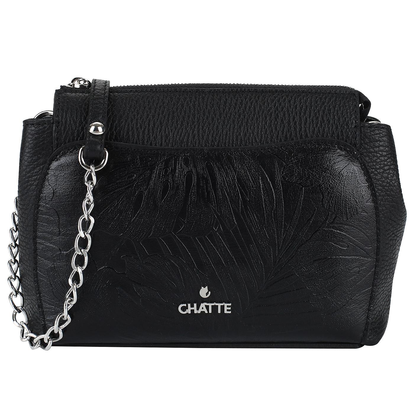 Chatte Кожаная сумочка с тиснением