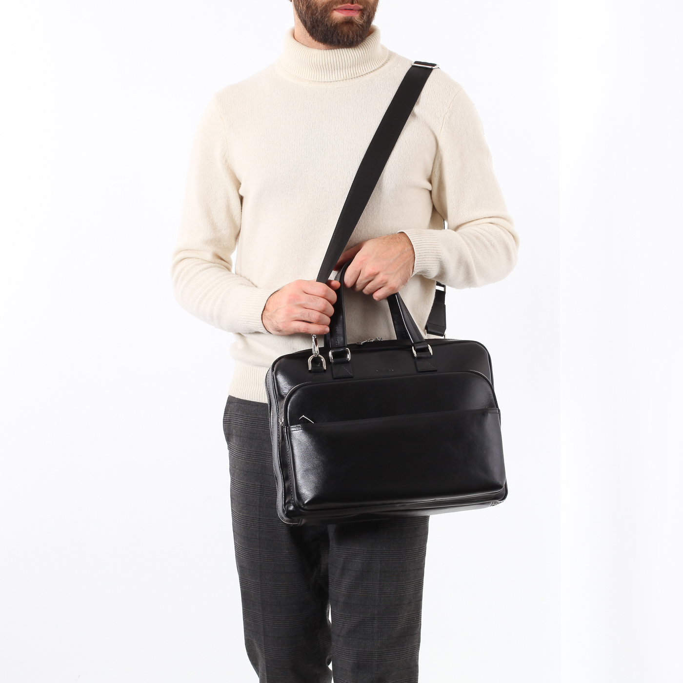 Деловая сумка на двойной молнии Stevens 