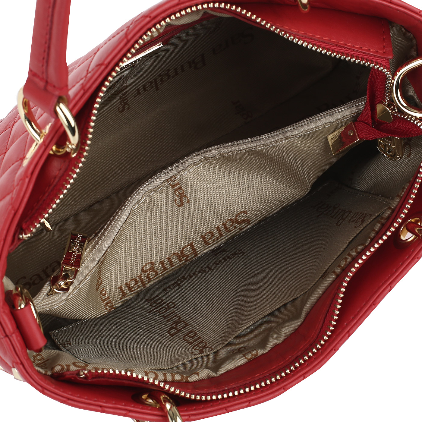 Сумка из стеганой кожи Sara Burglar Nelly Star