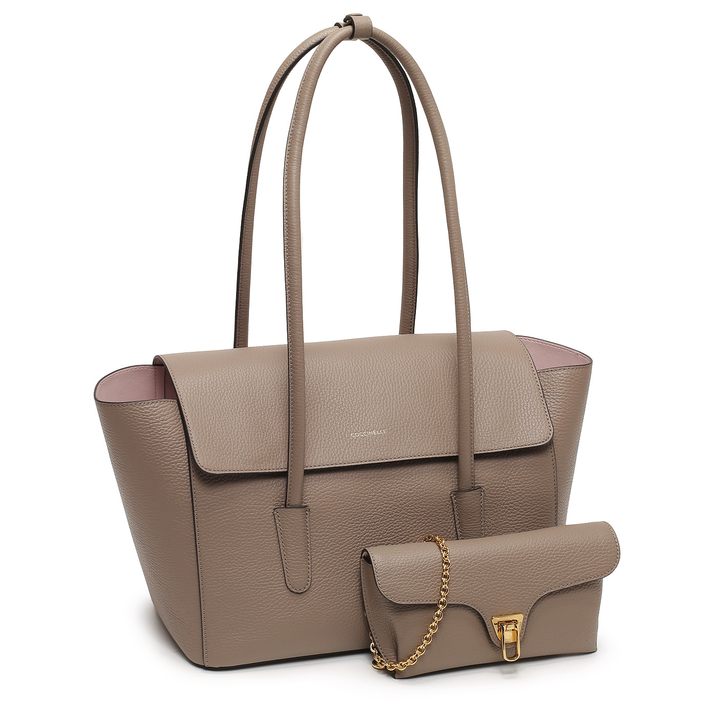 Кожаная сумка Coccinelle Double Beat