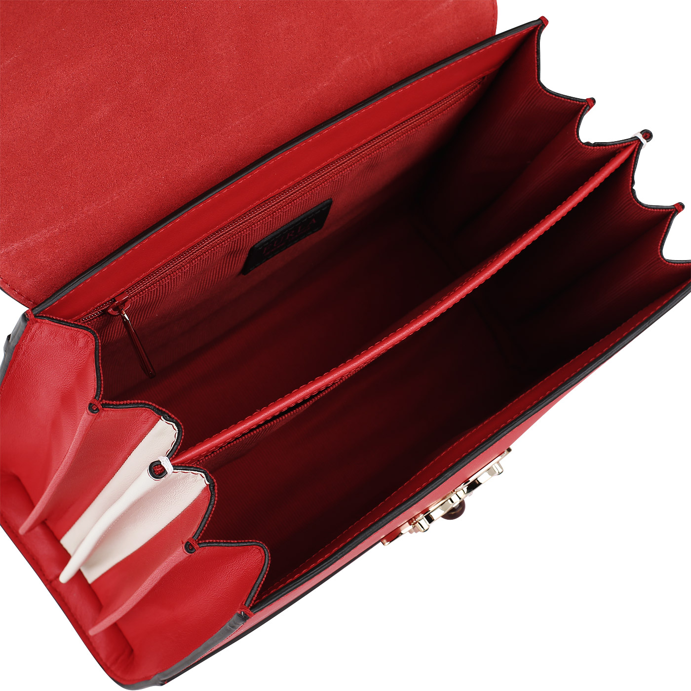 Сумка-сэтчел из кожи Furla Mughetto