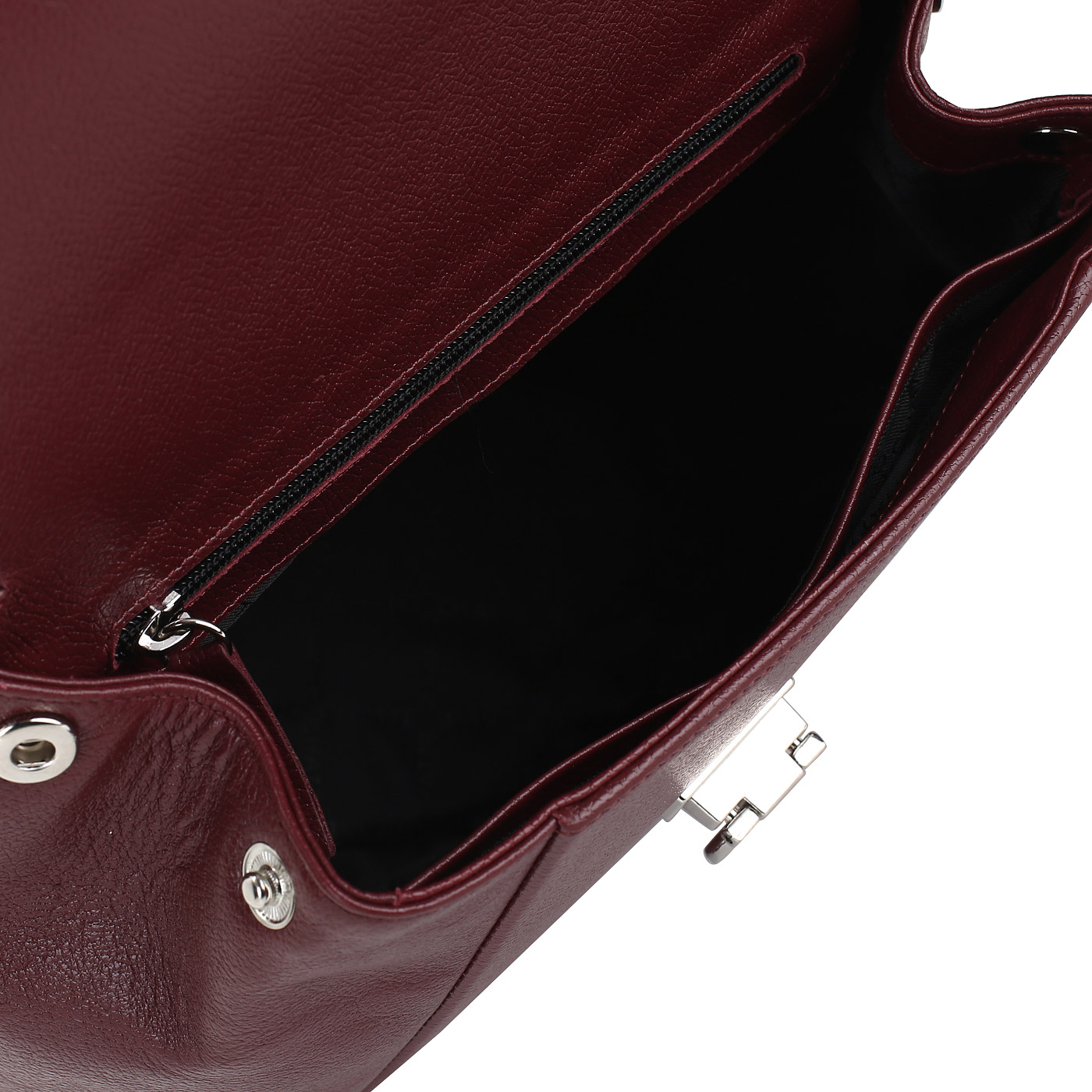 Бордовый кожаный рюкзак Chatte 