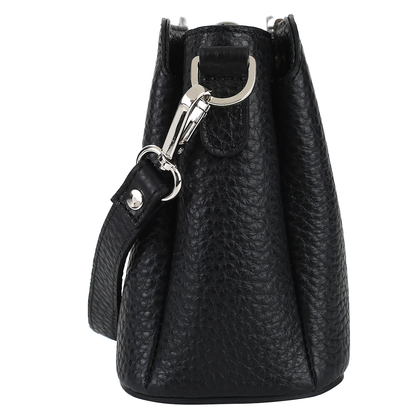 Сумка из черной натуральной кожи Chatte Marseille