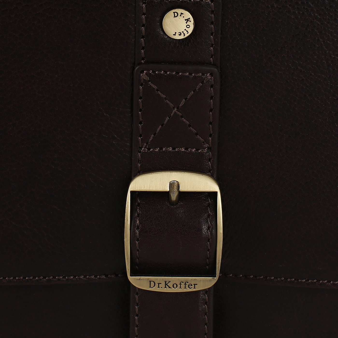 Кожаная сумка через плечо Dr. Koffer 