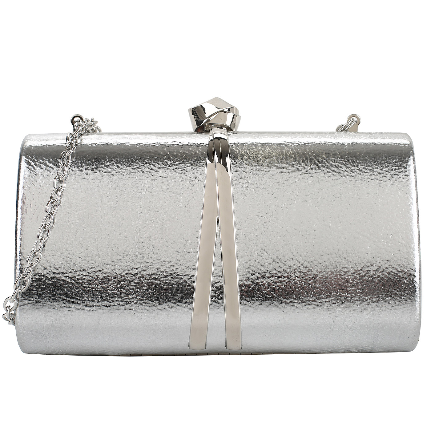 Roccobarocco Серебристая сумочка с цепочкой