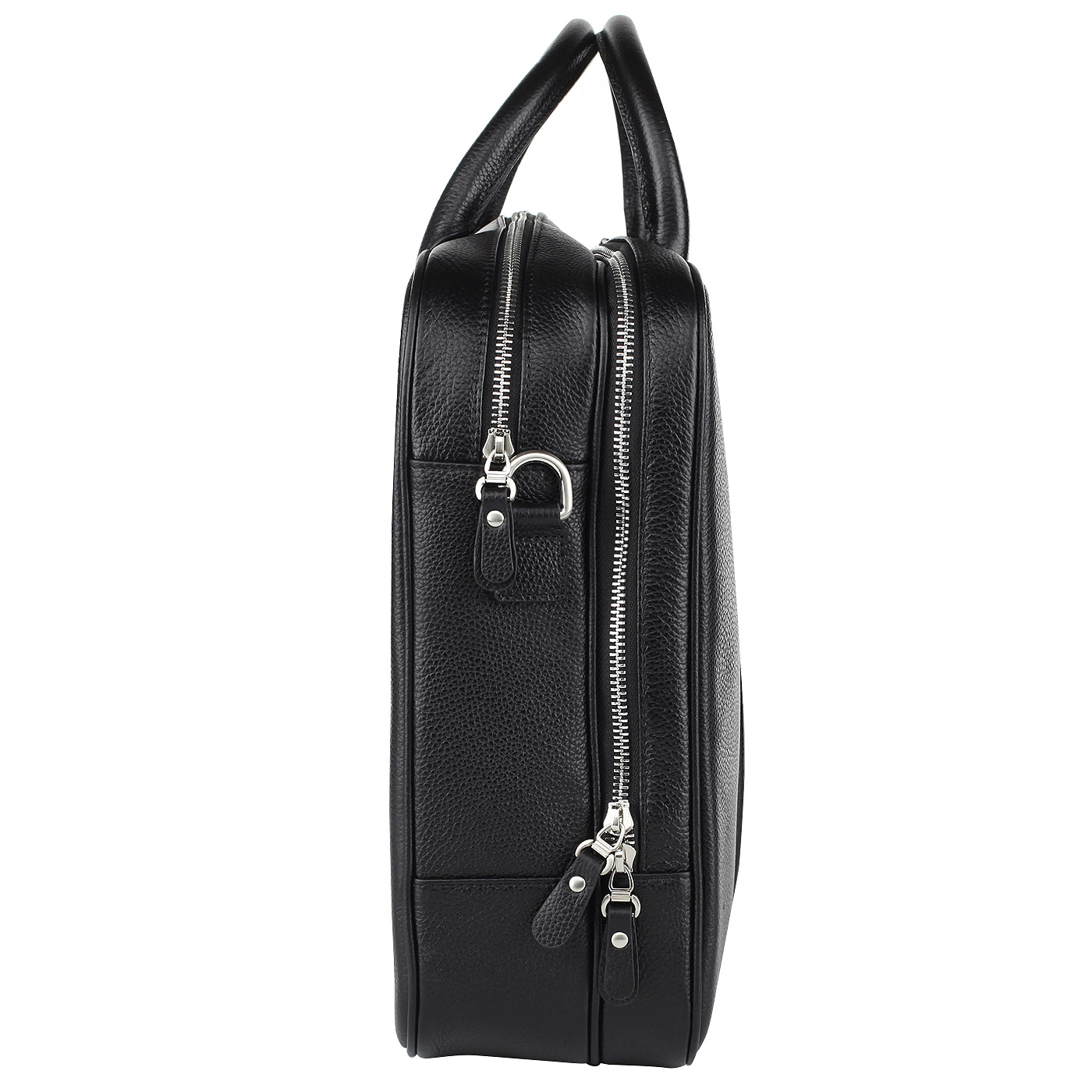 Деловая кожаная сумка с двумя отделами Dr. Koffer 