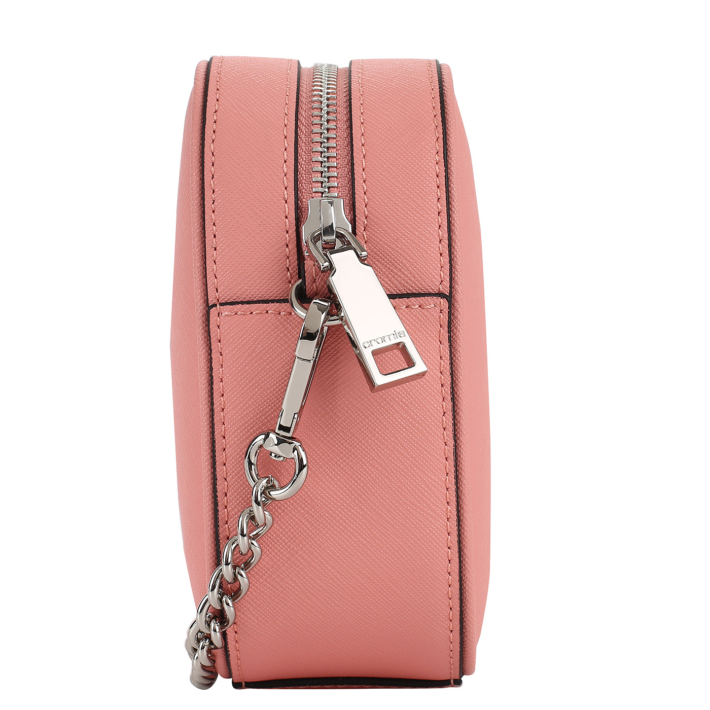 Сумочка на молнии из сафьяна Cromia Perla