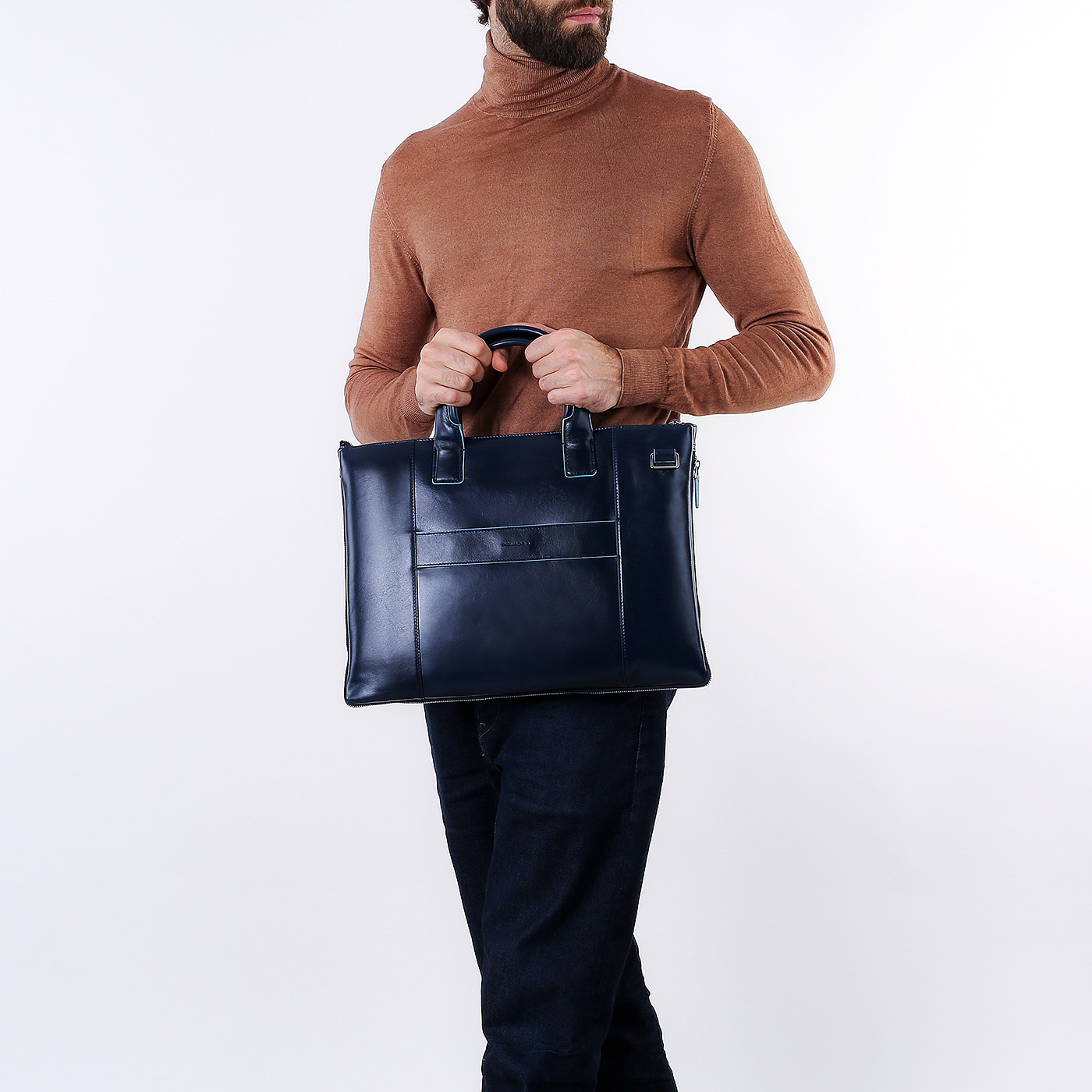 Деловая сумка с отделением для ноутбука Piquadro Blue square