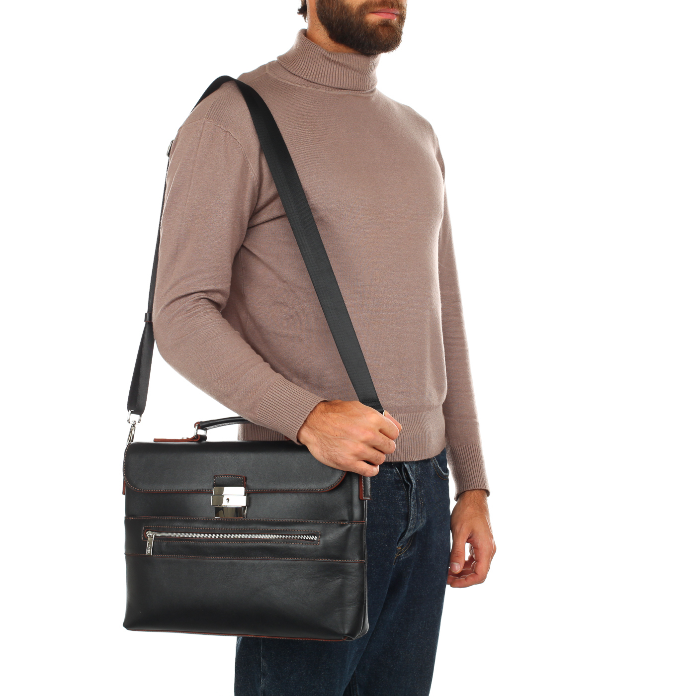 Кожаный портфель Stevens 