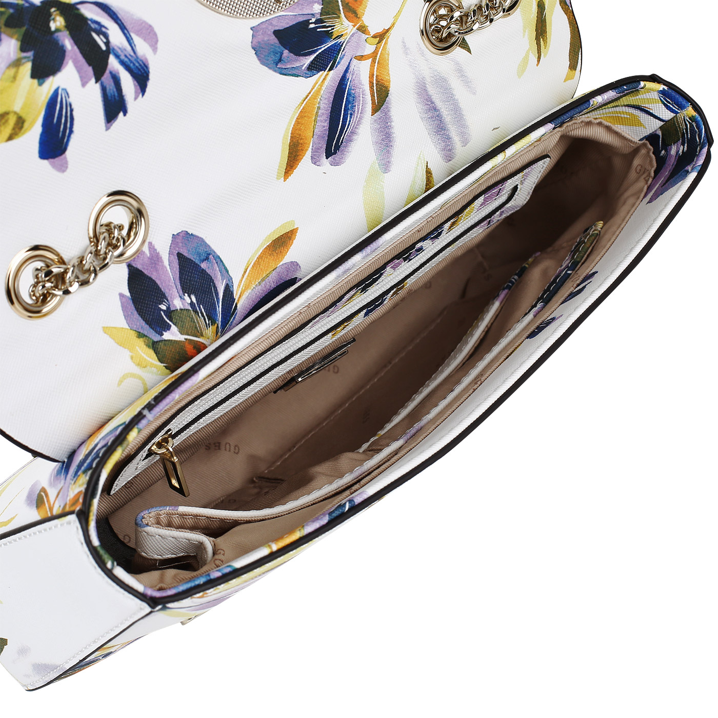 Принтовая сумка с тиснением Guess Open Road